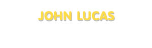 Der Vorname John Lucas